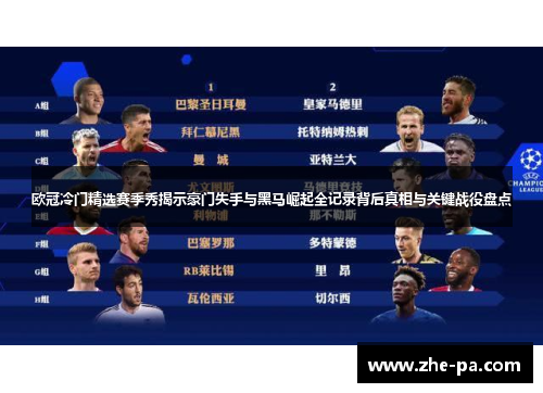 欧冠冷门精选赛季秀揭示豪门失手与黑马崛起全记录背后真相与关键战役盘点 欧冠冷门精选赛季秀揭示豪门失手与黑马崛起全记录背后真相与关键战役盘点